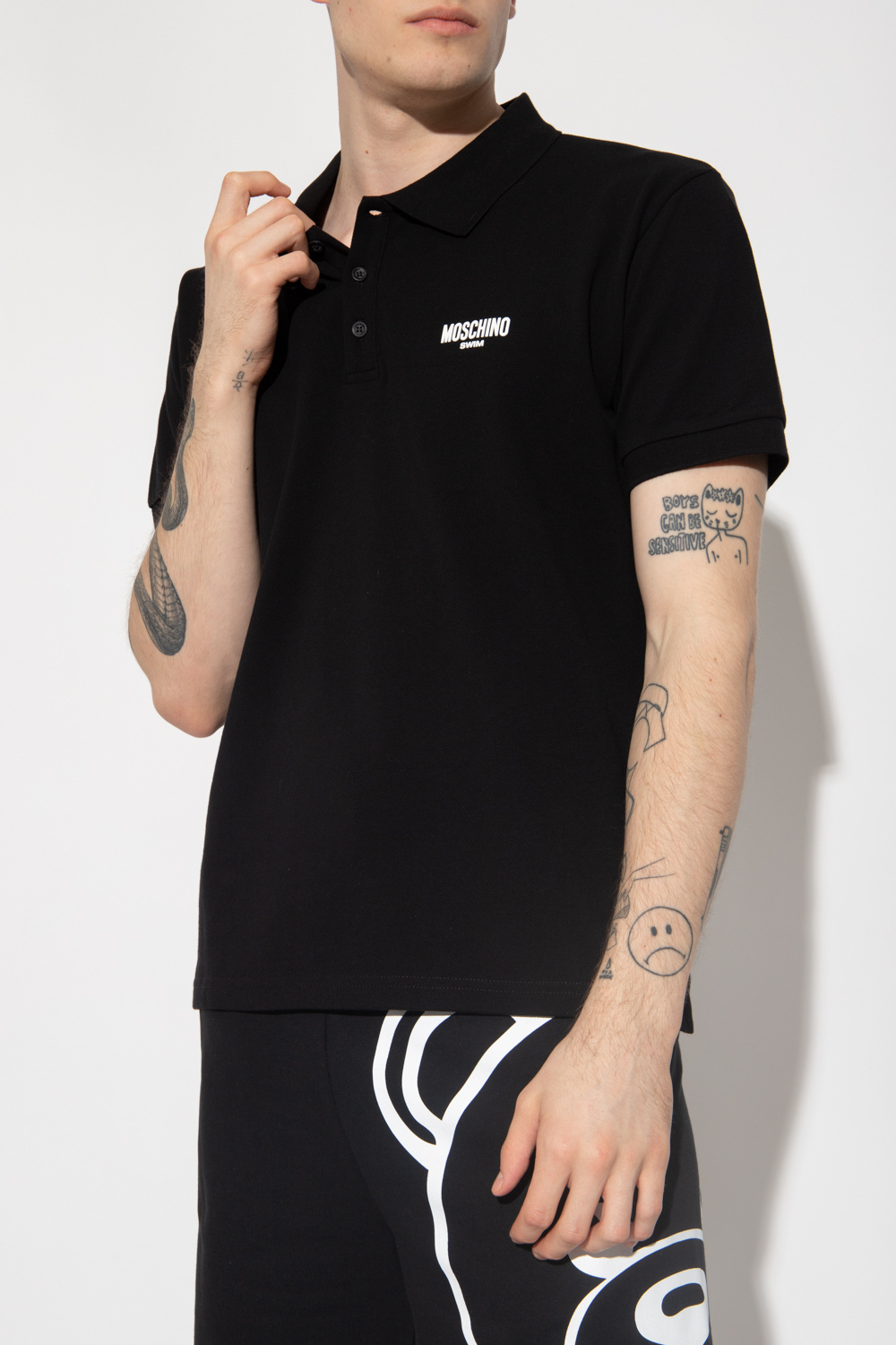 Moschino Polo shirt with logo | Men's Clothing | IetpShops